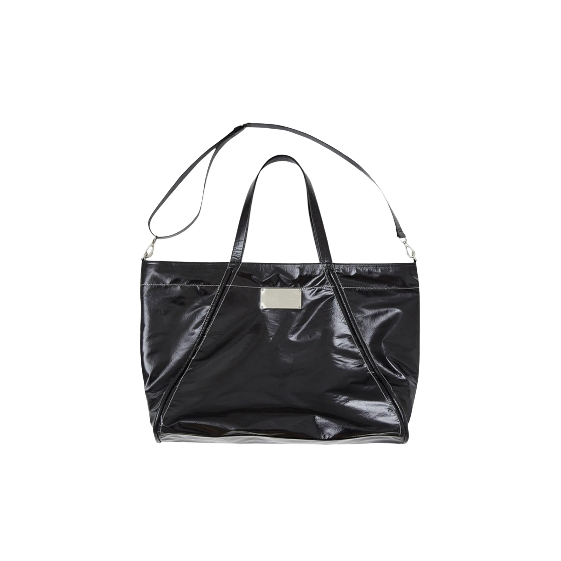 마뗑킴 빅 코팅 토트백 블랙(Matin Kim Big Coating Tote Bag Black)