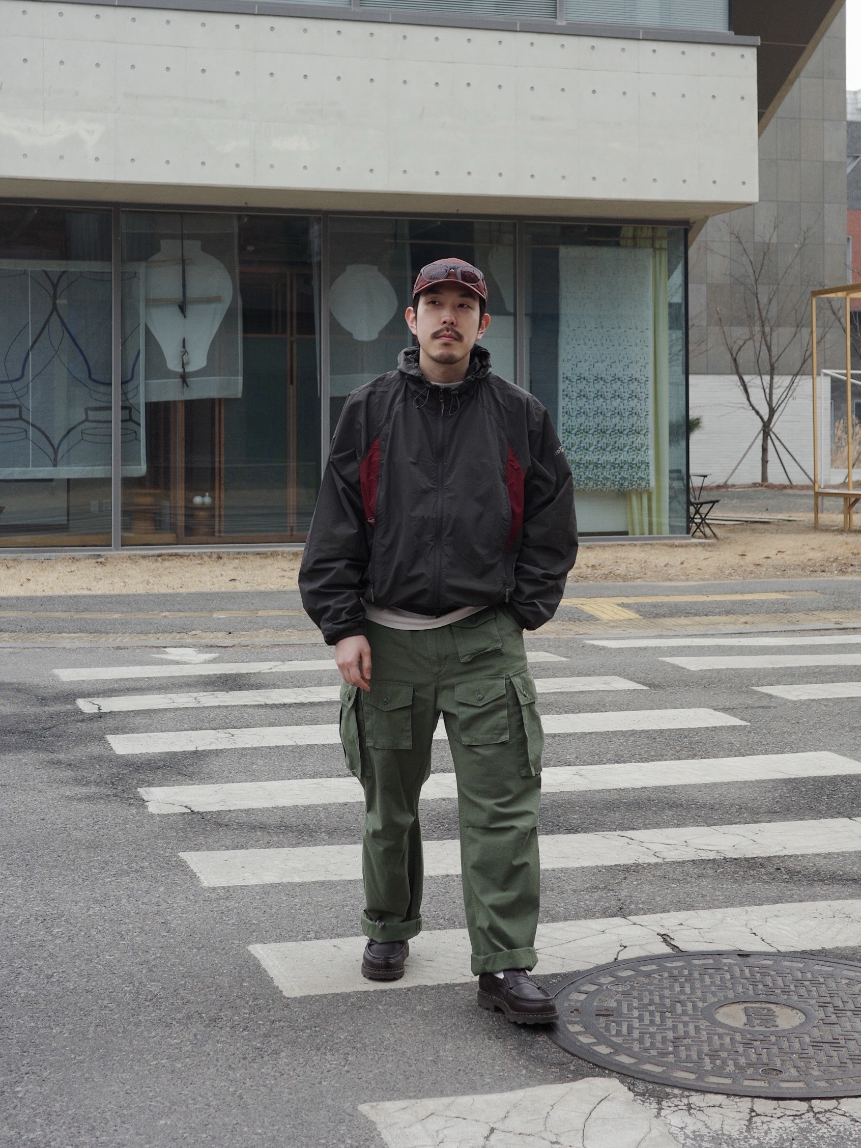 Wildthings Army Jacket Graphite 착용 스타일 - 1