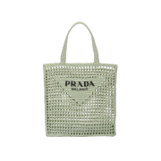 Prada Crochet Tote Bag Aqua