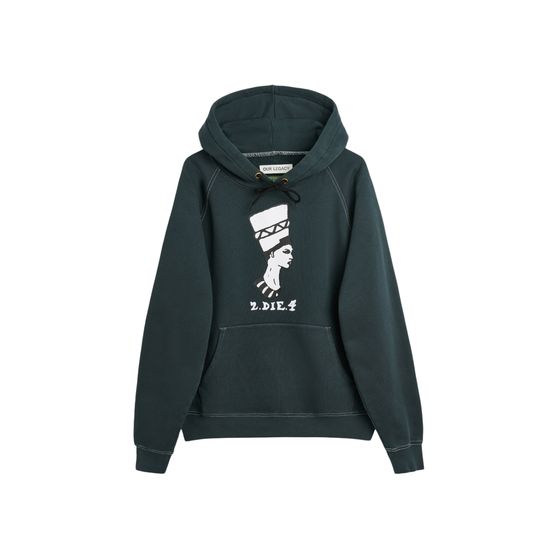 WS4226HB Our Legacy x Denim Tears x Tupac Workshop Hoodie Black 2.Die.4 Print - 대표 이미지 #1