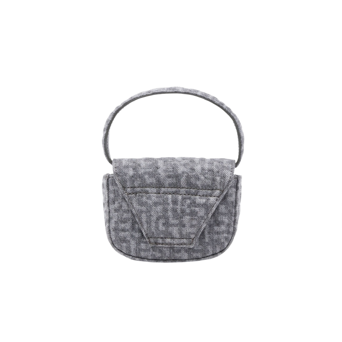 디젤 1DR Xs 숄더백 모노그램 데님 다크 그레이(Diesel 1DR Xs Shoulder Bag in Monogram Denim Dark Grey) - 3