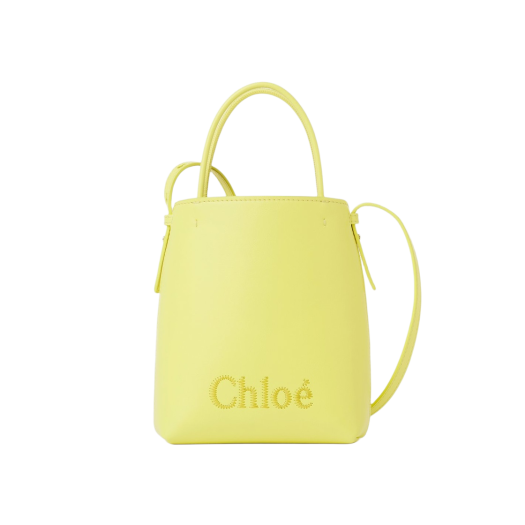 Chloe Sense Micro Tote Bag Daffodil Yellow
