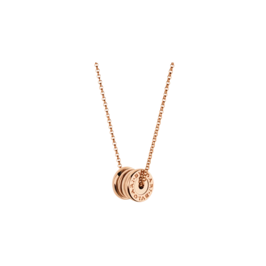 Bulgari B.Zero1 Necklace Mini Round Pendant Rose Gold