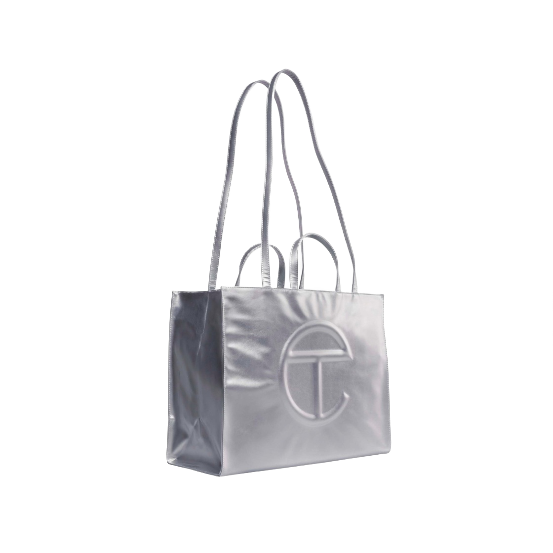 텔파 라지 쇼핑백 실버(Telfar Large Shopping Bag Silver) - 2