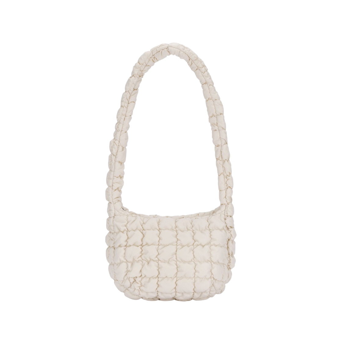 1186984002/1213736002 COS Quilted Messenger Bag Beige - 대표 이미지 #1