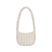 COS Quilted Messenger Bag Beige