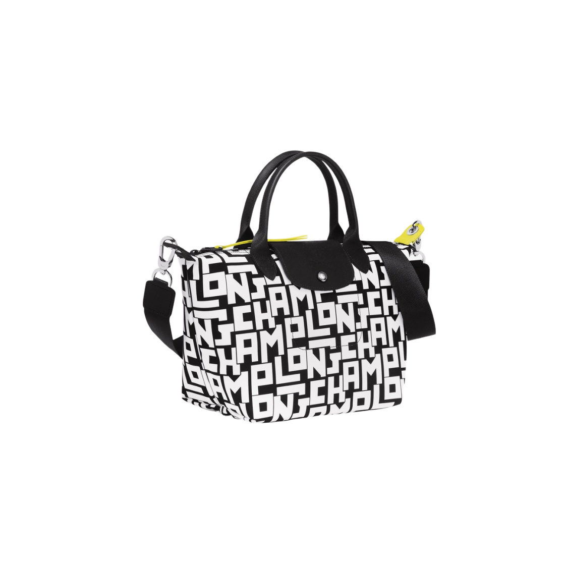 L1512412067 Longchamp Le Pliage LGP Handbag S Black White - #2