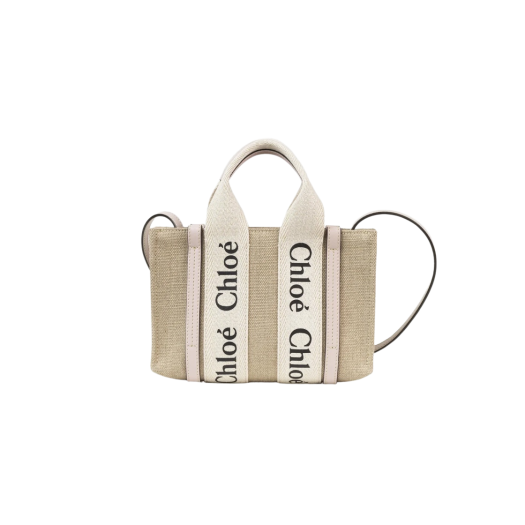 Chloe Woody Mini Tote Bag Cement Pink
