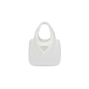 Prada Soft Padded Re-Nylon Mini Bag White