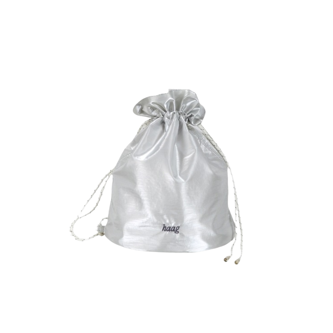 헤이그 글로시 백 미니 실버(Haag A Glossy Bag Mini Silver)