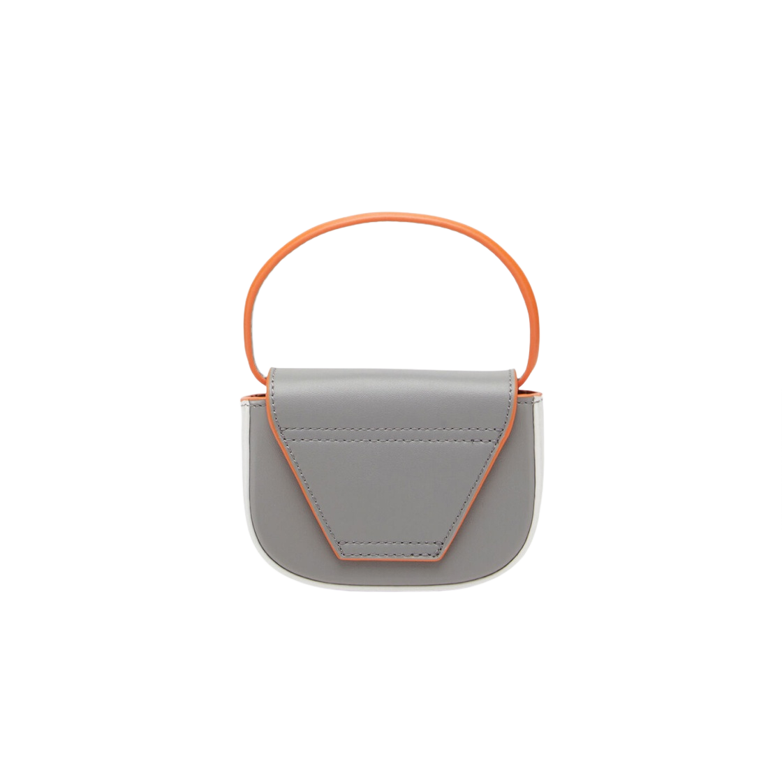 디젤 1DR 컬러 블록 미니백 인 나파 레더 그레이 오렌지(Diesel 1DR Colour Block Mini Bag with in Nappa Leather Grey Orange) - 3