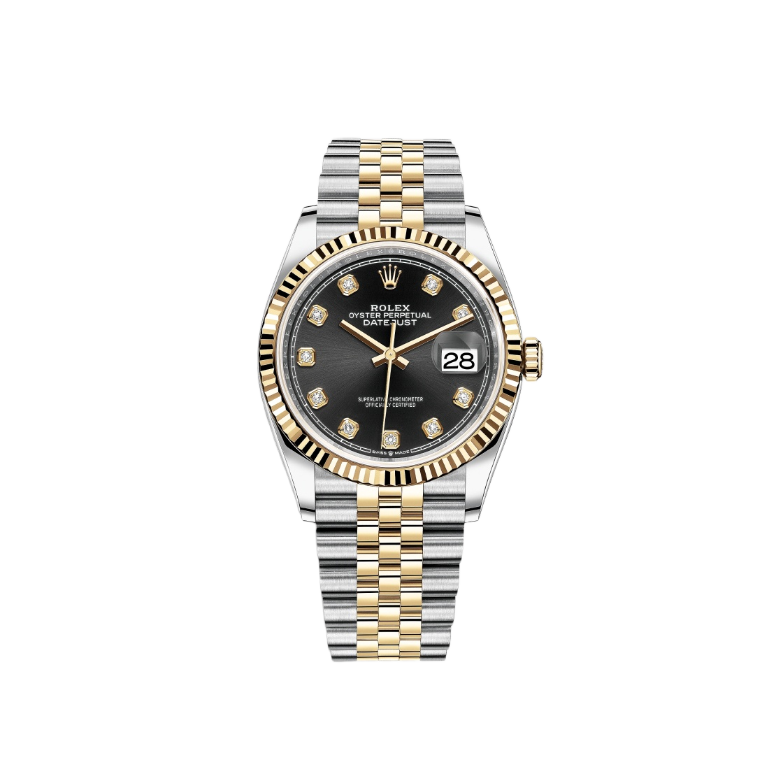 126233 Rolex Datejust 36mm 126233 Bright Black Diamond-Set Jubilee - 대표 이미지 #1