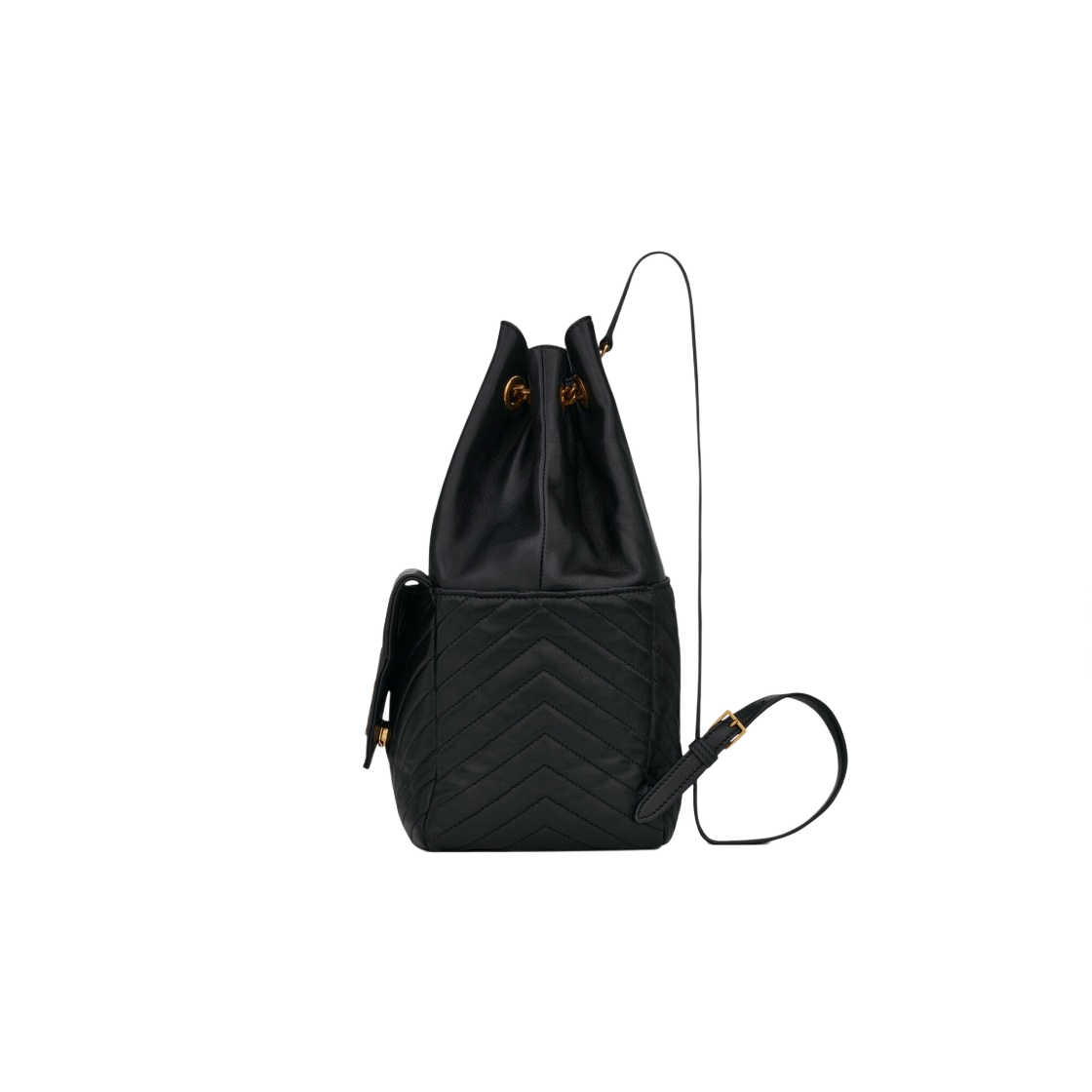 생로랑 램스킨 조 모노그램 백팩 블랙(Saint Laurent Joe Monogram Backpack in Lambskin Black) - 2