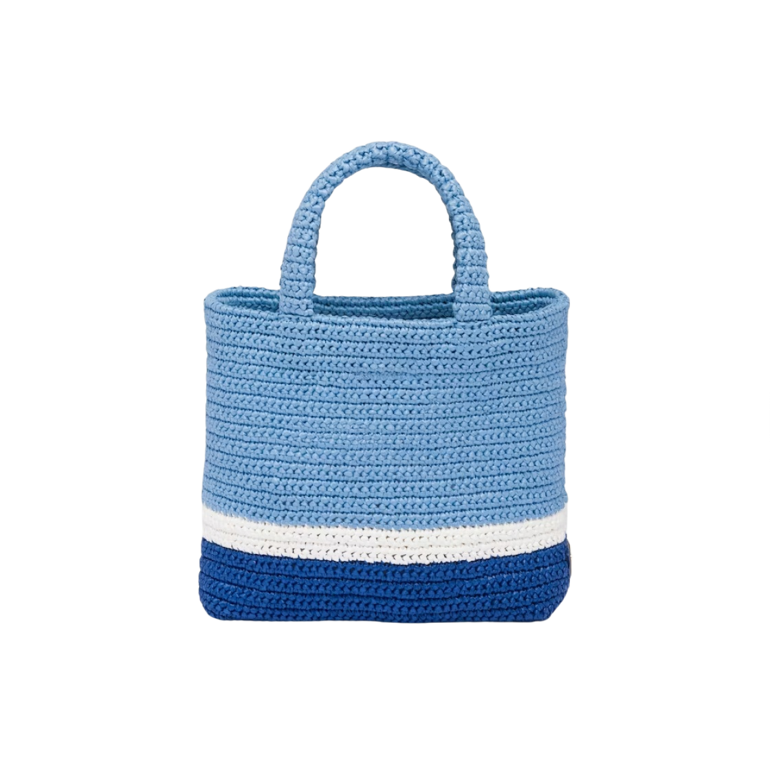 프라다 스몰 크로쉐 토트백 셀레스트 블루(Prada Small Crochet Tote Bag Celeste Blue) - 2