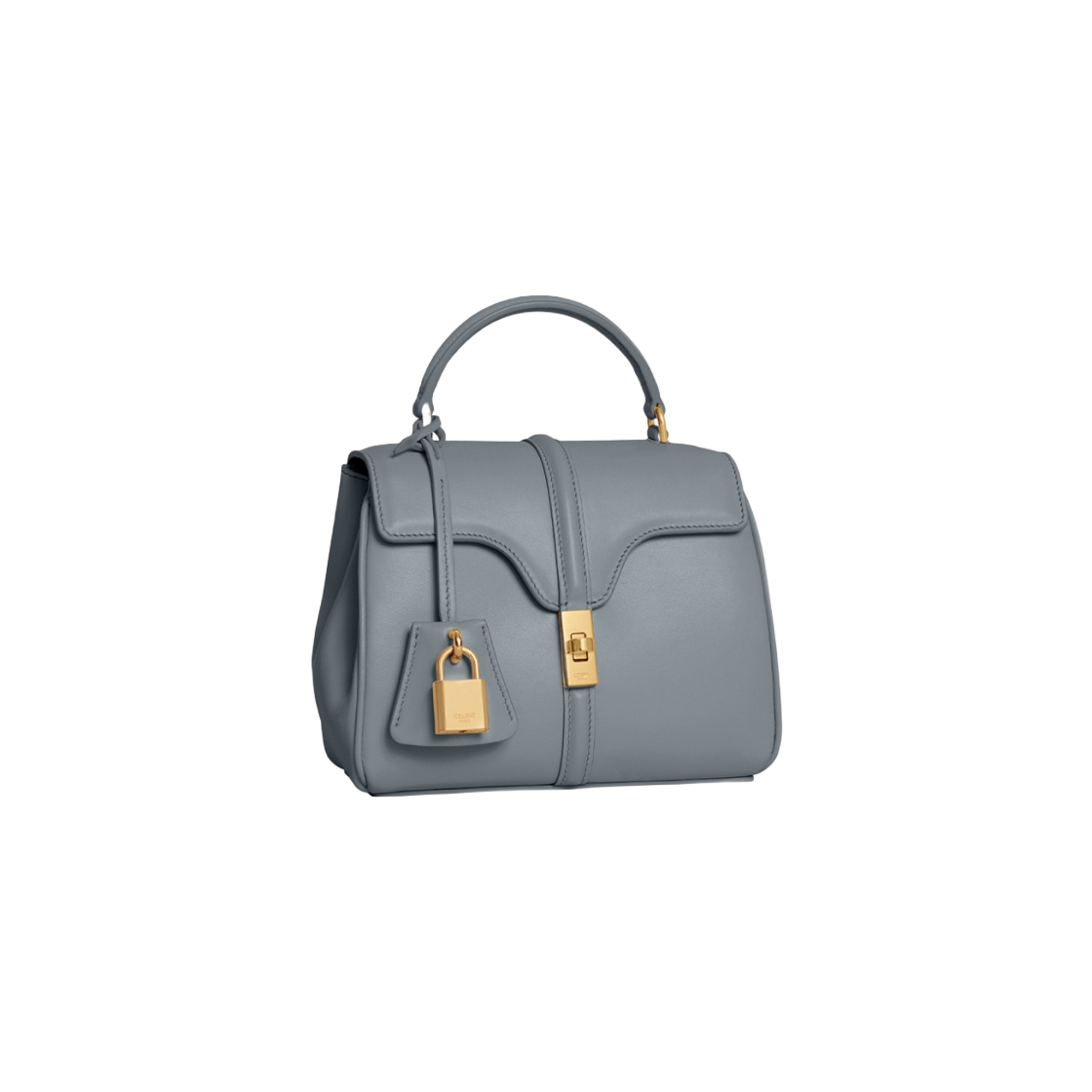 셀린느 미니 16 새티네이티드 카프스킨 블루 그레이(Celine Mini 16 in Satinated Calfskin Blue Grey) - 2