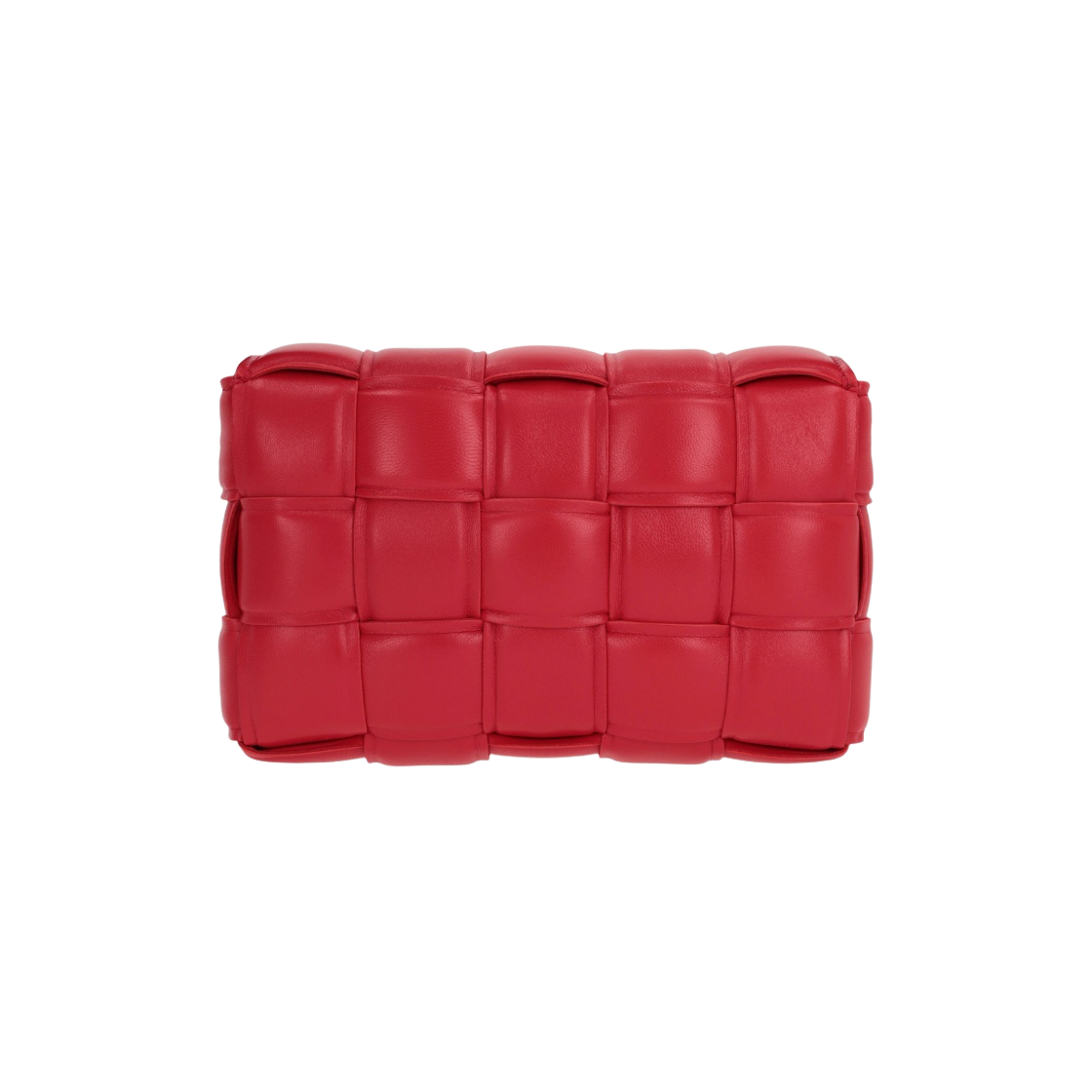 717506VCQR16572 Bottega Veneta Small Padded Leather Cassette Redstone - #3