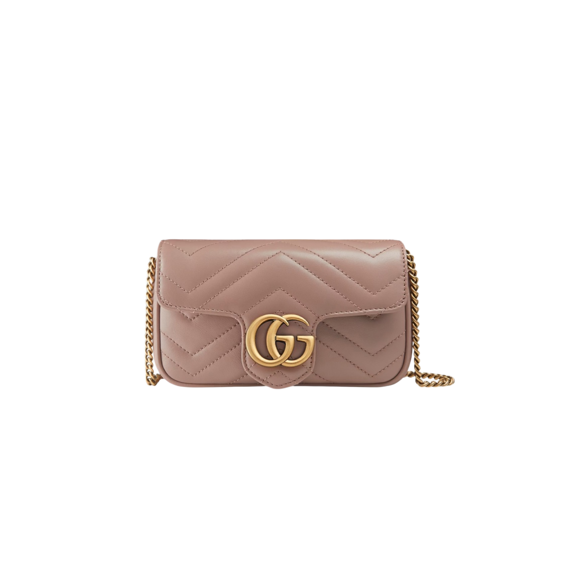 476433-DTDCT-5729 Gucci GG Marmont Matelasse Super Mini Bag Dusty Pink - 대표 이미지 #1