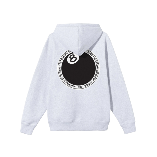 Stussy 8 Ball Dot Hoodie Ash Heather - 21SS
