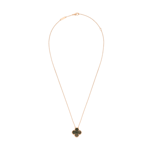 (W) Van Cleef & Arpels Vintage Alhambra Pendant Rose Gold Mother of Pearl