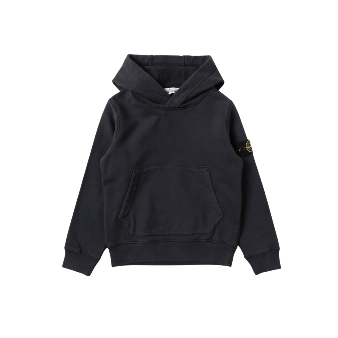 751661640-V0020 (Kids) Stone Island 61640 Cotton Fleece Hooded Sweatshirt Navy Blue - 21FW - 대표 이미지 #1