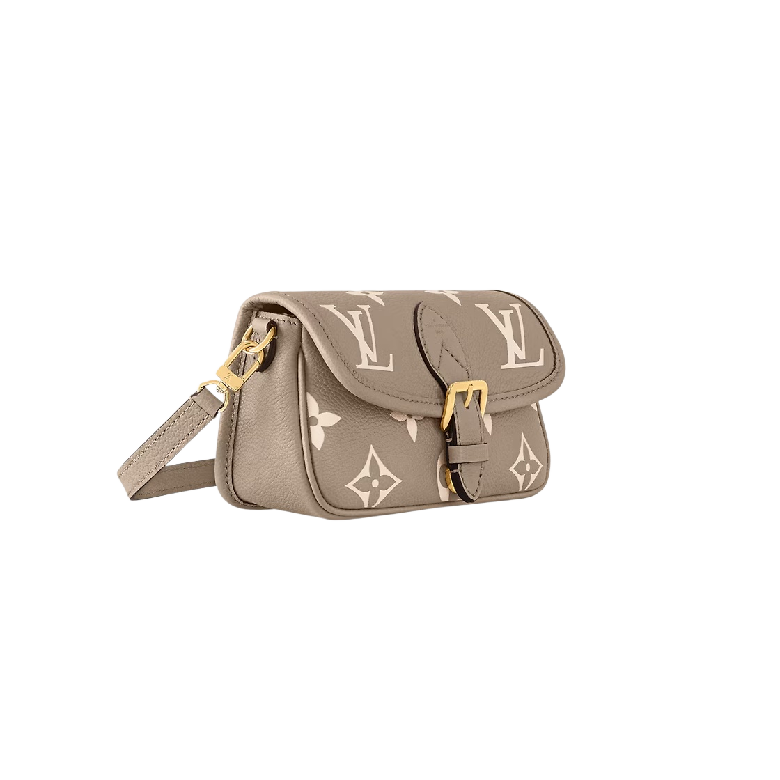 M83300 Louis Vuitton Nano Diane Bicolor Monogram Empreinte Leather Tourterelle Beige - #2
