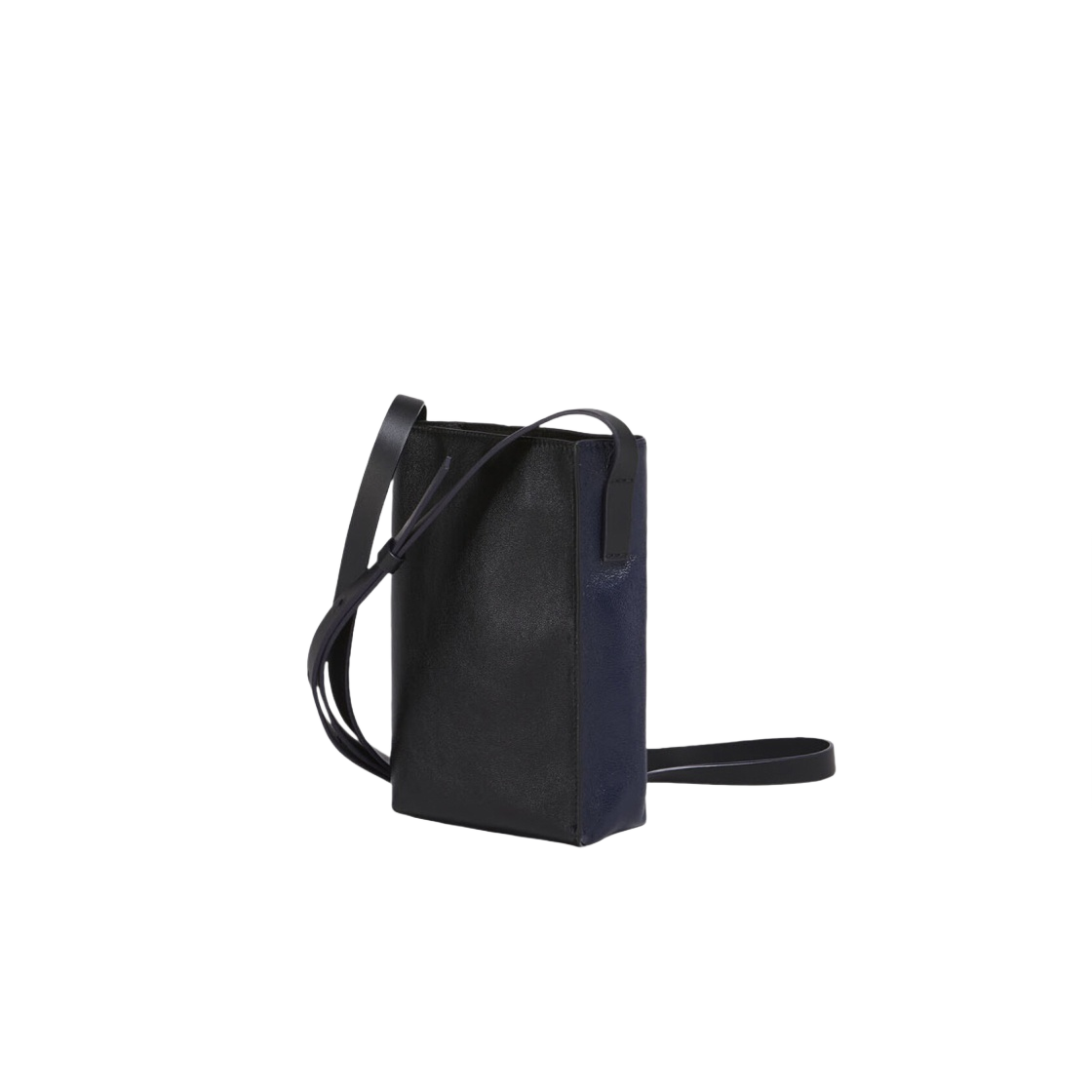마르니 레더 뮤제오 소프트 스몰백 네이비블루 블랙(Marni Museo Soft Small Bag in Leather Navyblue Black) - 3