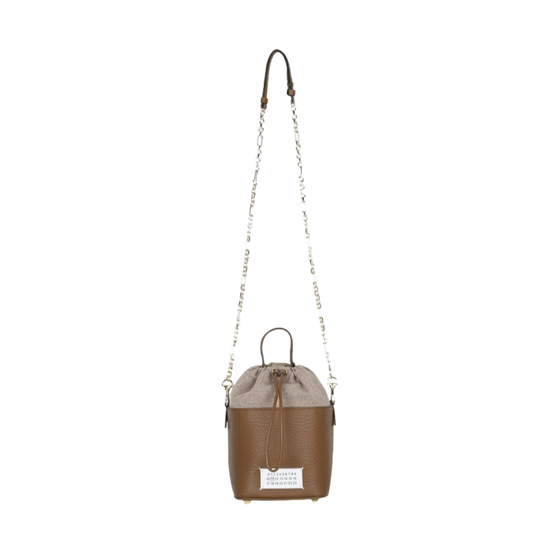 S61WG0035P4348T2160 Maison Margiela 5AC Bucket Bag Brown - #3