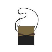 Helinox x Uniqlo Sacoche Black Tan