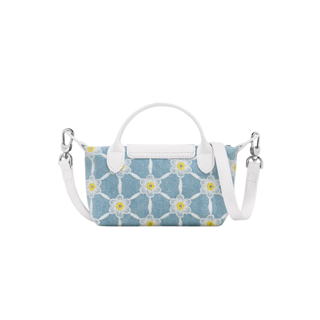 34205HEW028 Longchamp Le Pliage Collection Canvas Pouch Sky Blue - #3