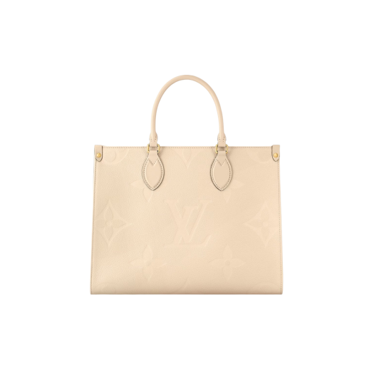 Louis Vuitton Onthego MM Monogram Empreinte Creme Beige