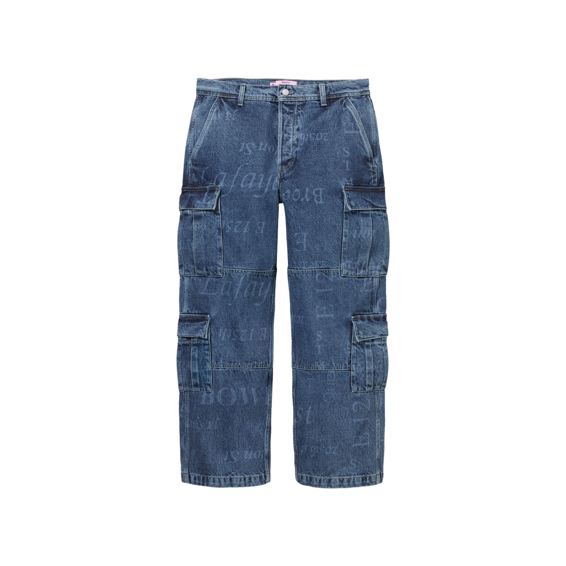 Supreme x Martine Rose Denim Cargo Pants Washed Blue - 24FW