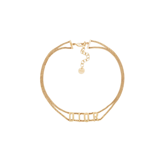 (W) Dior Dio(r)evolution Choker Gold Finish Metal