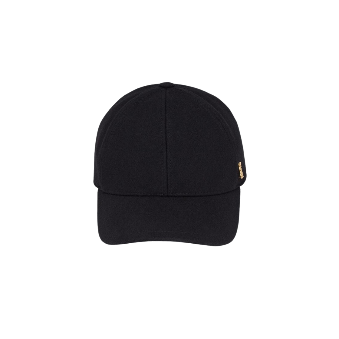 (W) Saint Laurent Baseball Cap Cassandre in Felt Black