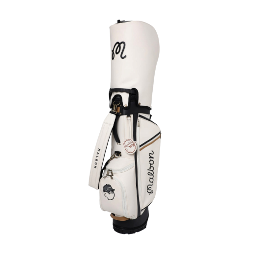 Malbon Golf M Bucket Classic Stand Bag Ivory