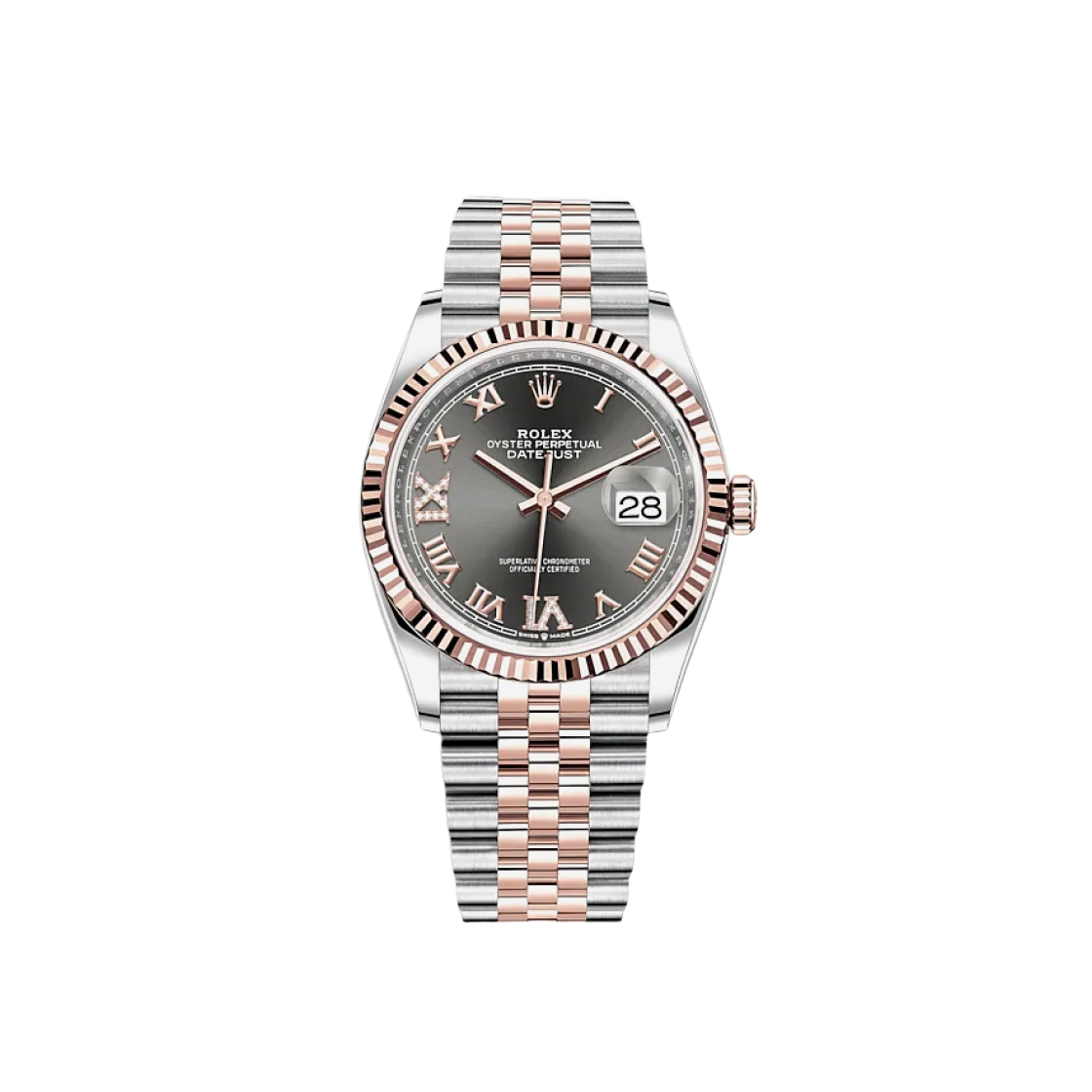 126231 Rolex Datejust 36mm 126231 Slate Roman Diamond-Set Jubilee - 대표 이미지 #1