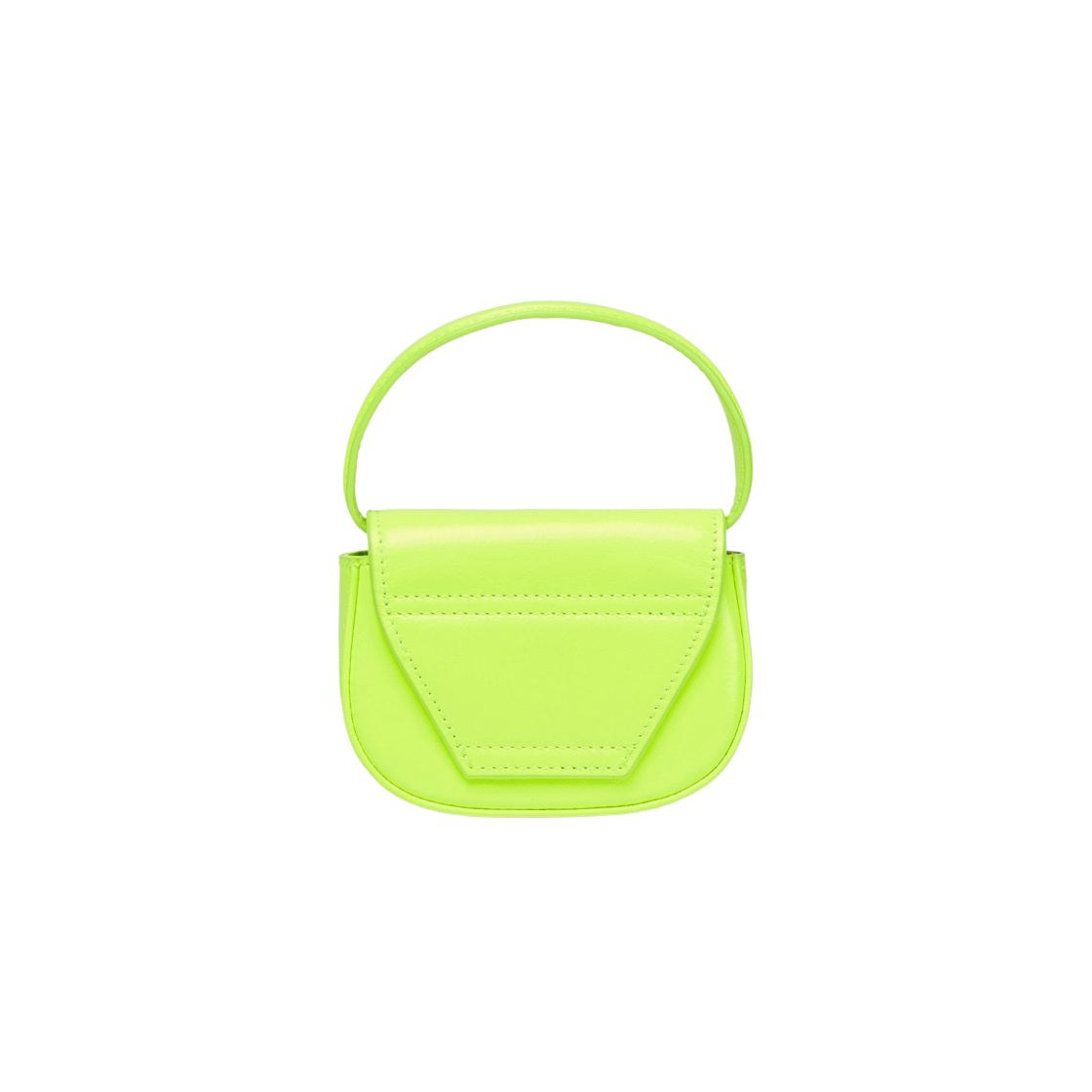 디젤 1DR 미니백 인 네온 레더 옐로우 플루오(Diesel 1DR Mini Bag in Neon Leather Yellow Fluo) - 3