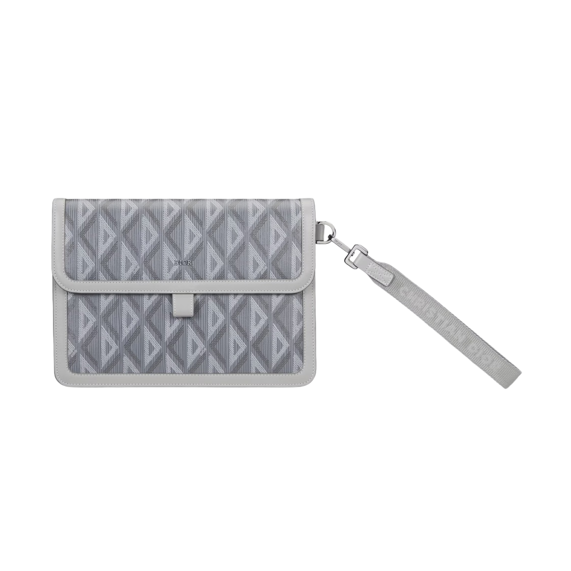 디올 힛 더 로드 A5 파우치 플랩 디올 그레이 CD 다이아몬드 캔버스(Dior Hit The Road A5 Pouch Flap Dior Gray CD Diamond Canvas) - 1