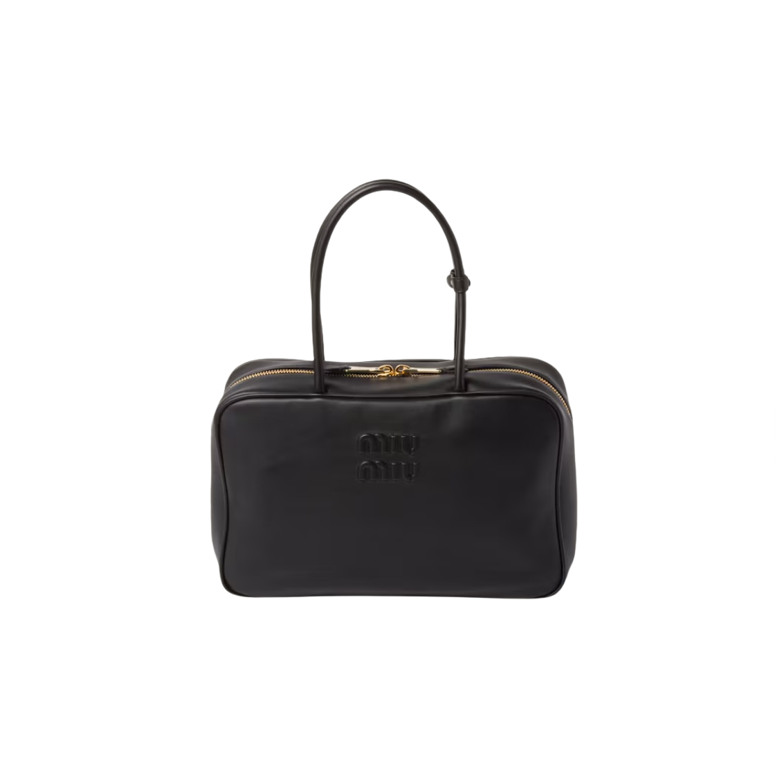 미우 미우 레더 보 백 블랙(Miu Miu Leather Beau Bag Black)