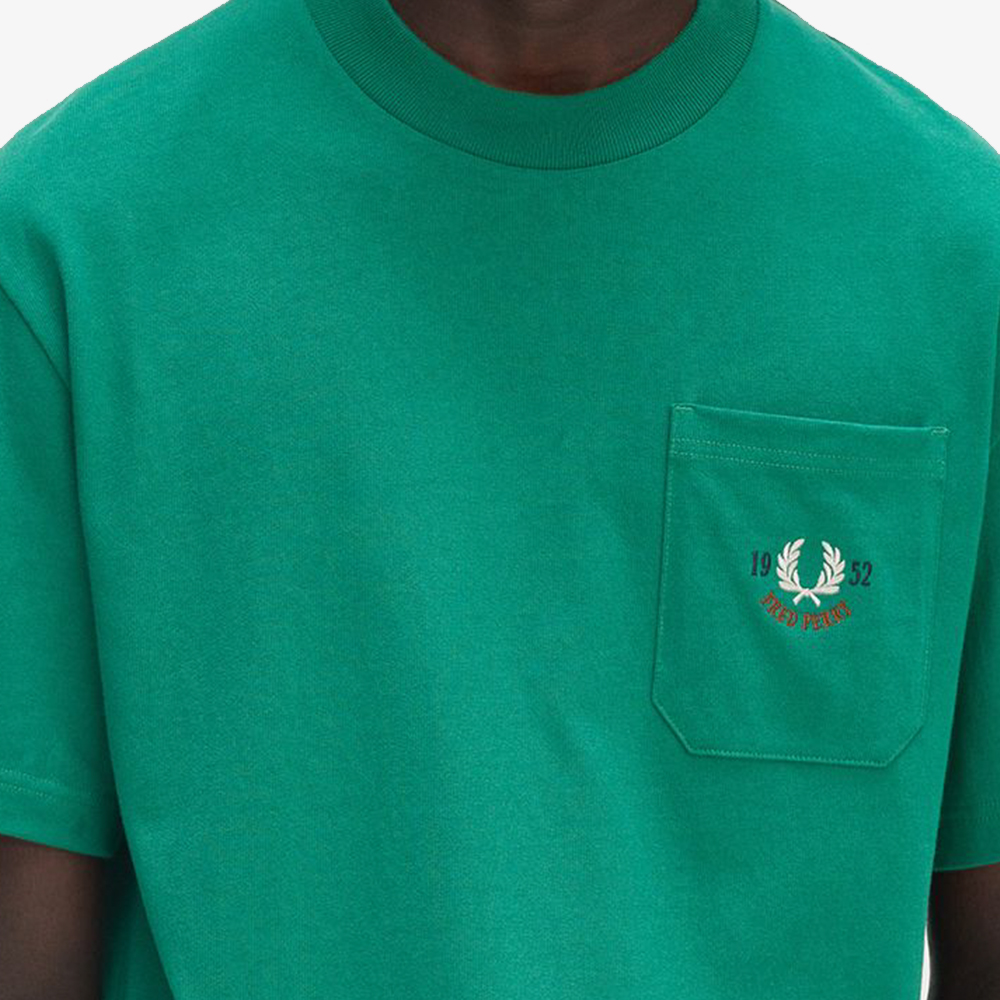 프레드페리 클럽하우스 릴렉스드 1952 티셔츠 라벨 그린(Fred Perry Clubhouse Relaxed 1952 T-Shirt Label Green) - 6