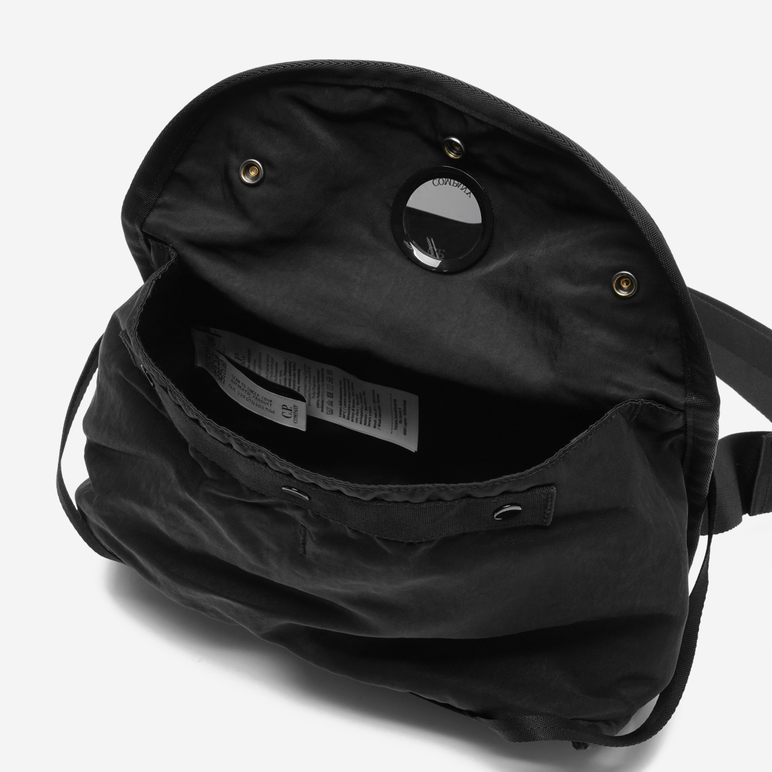 C.P. 컴퍼니 나일론 B 렌즈 웨이스트밴드 팩 블랙 - 24FW(C.P. Company Nylon B Lens Waistband Pack Black - 24FW) - 7