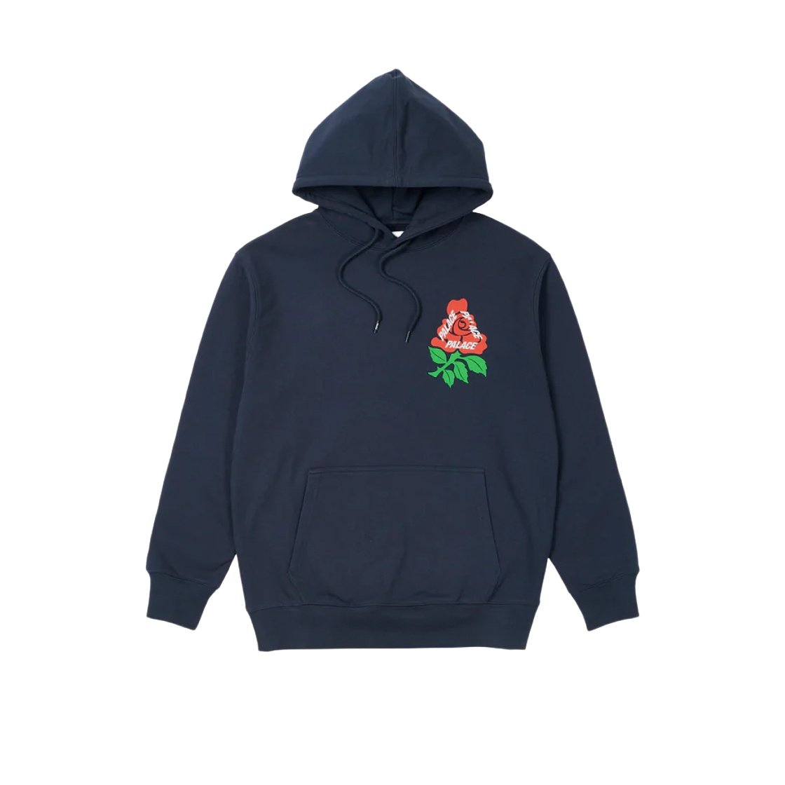 - Palace English Rose Hood Navy - 22SS - #2