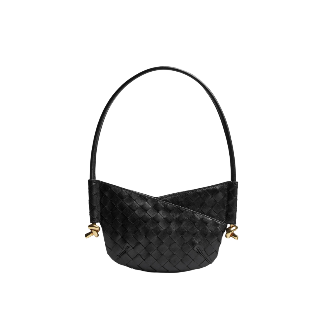 796378VCPP11019 Bottega Veneta Mini Solstice Shoulder Bag Black