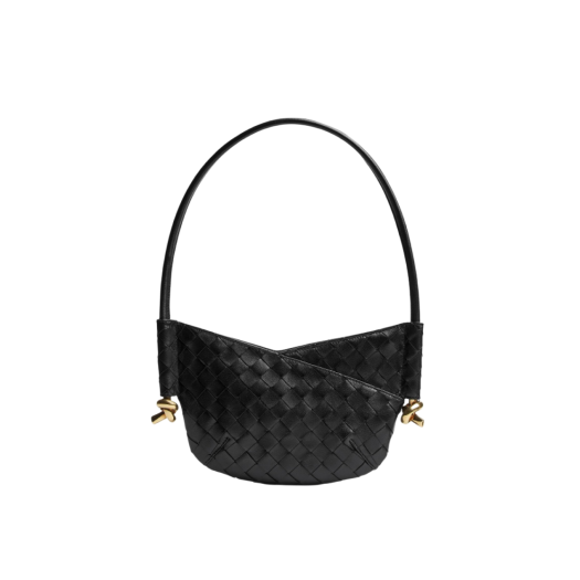 Bottega Veneta Mini Solstice Shoulder Bag Black
