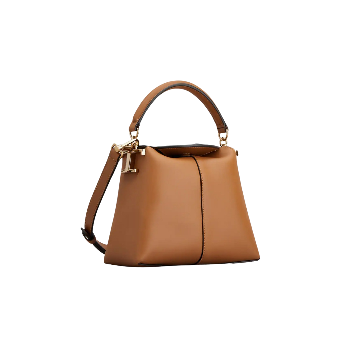 토즈 T 케이스 레더 메신저 토트백 마이크로 브라운(Tod's T Case Messenger Tote Bag in Leather Micro Brown) - 3