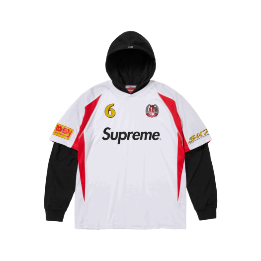 슈프림 레이어드 후드 롱슬리브 탑 블랙 - 24SS | Supreme | KREAM