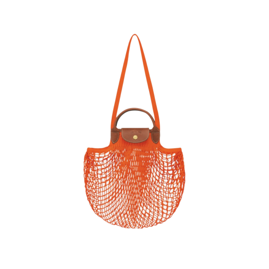 Longchamp Le Pliage Filet Top Handle Bag Orange