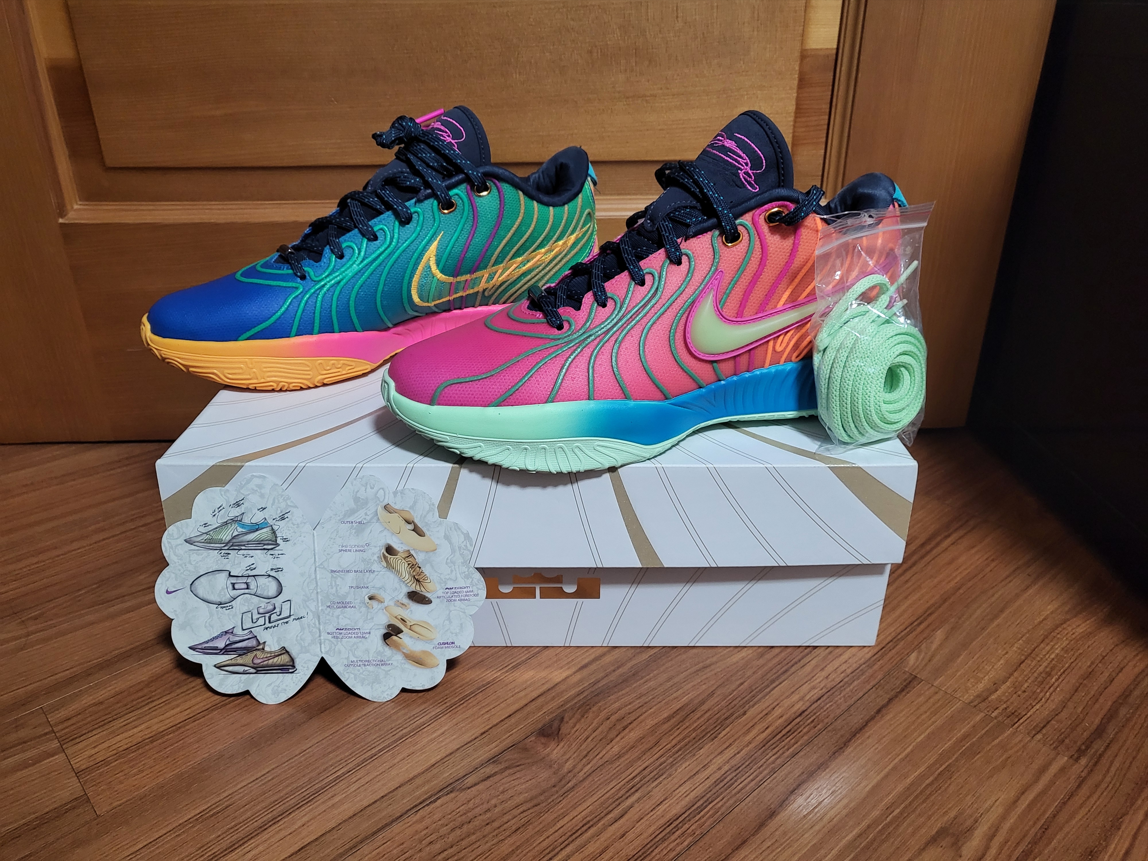 Nike Lebron 21 EP Photo Blue Vapour Green 착용 스타일