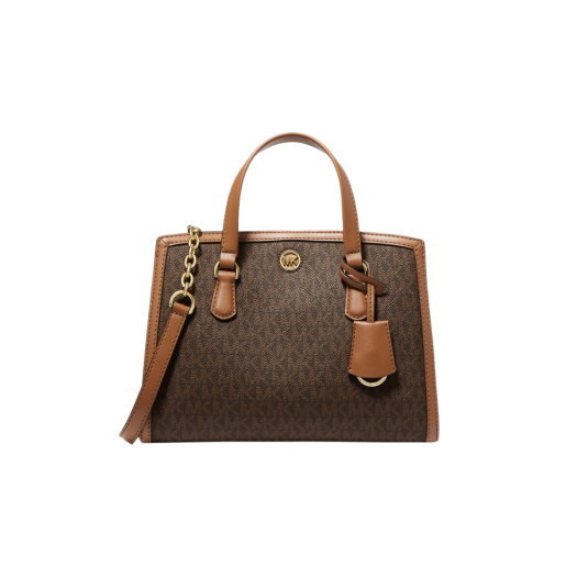 Michael Kors Chantal Small Logo Messenger Bag Brown Acorn