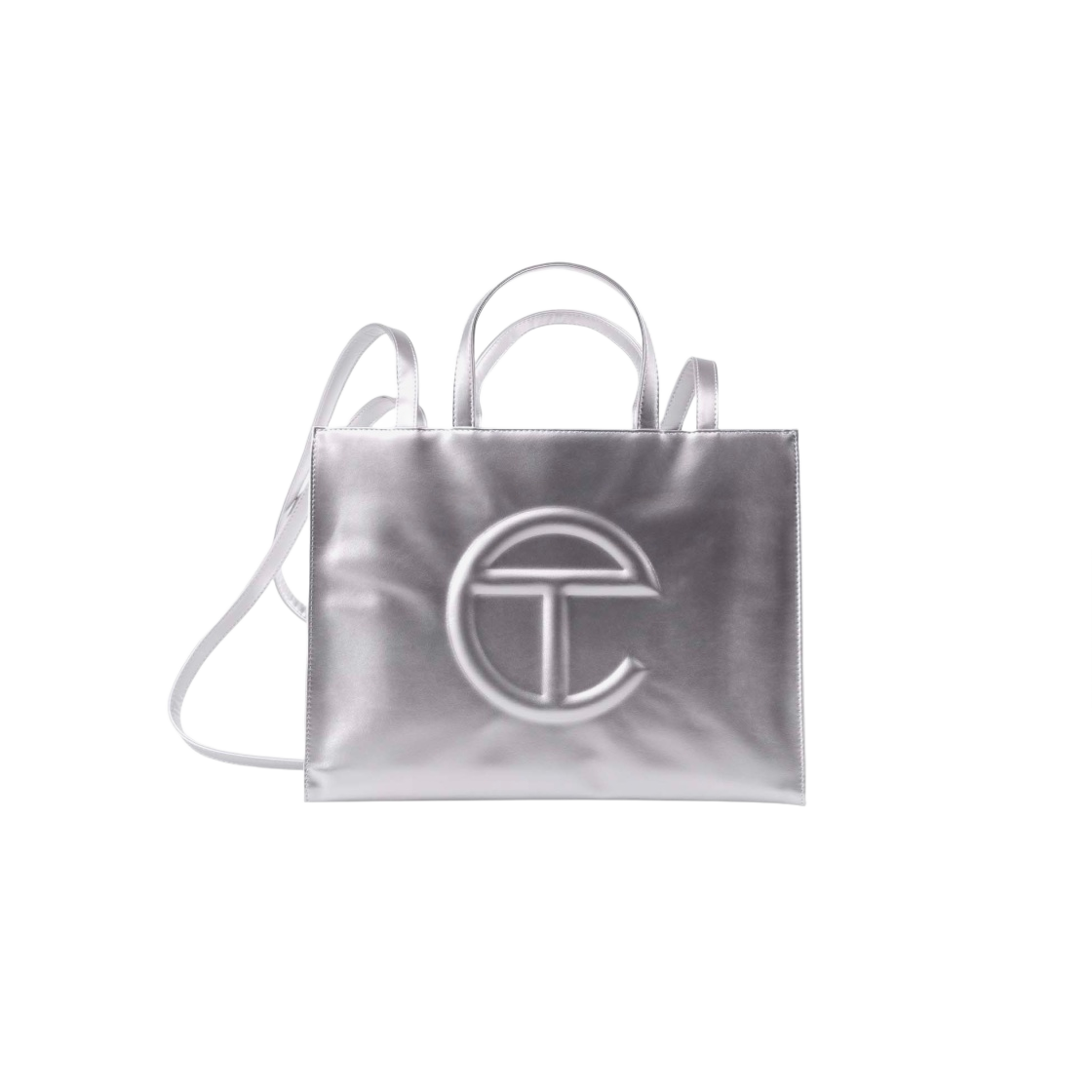 텔파 미디움 쇼핑백 실버(Telfar Medium Shopping Bag Silver)