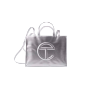 Telfar Medium Shopping Bag Silver